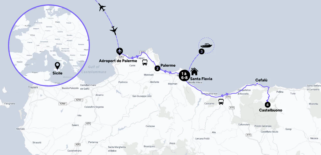 Séjour farniente, les pieds dans l'eau en Sicile